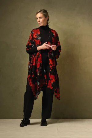 Women One Hundred Stars Acer Black Wool Throwover