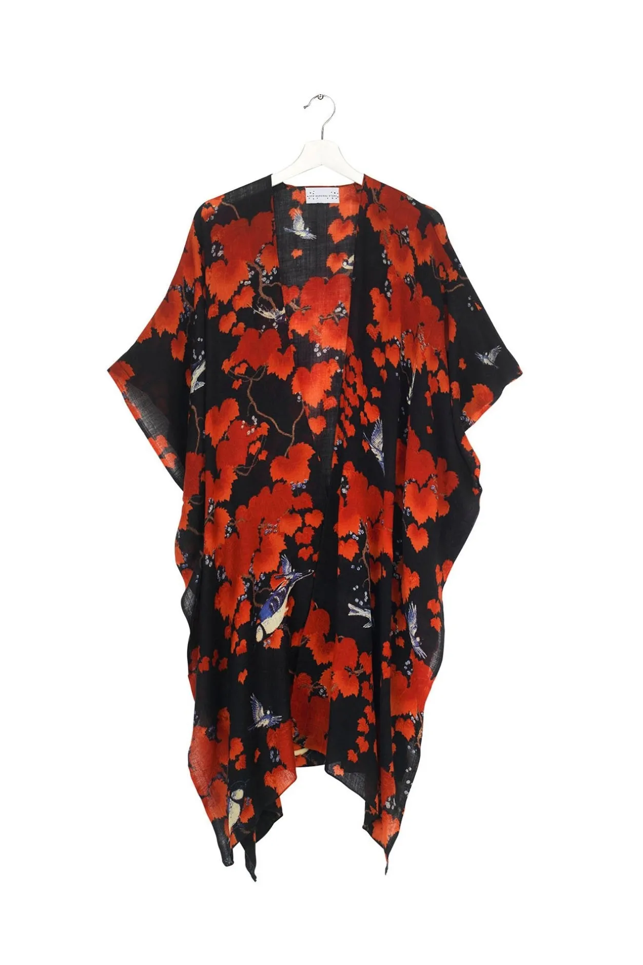 Women One Hundred Stars Acer Black Wool Throwover