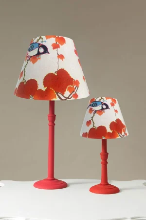 One Hundred Stars Acer Red 12" Tapered Lampshade