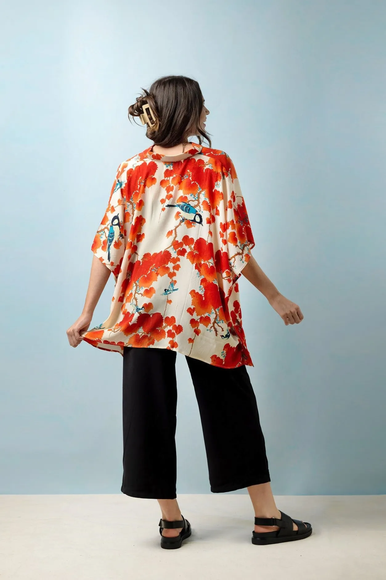 Women One Hundred Stars Acer Red Tunic Top