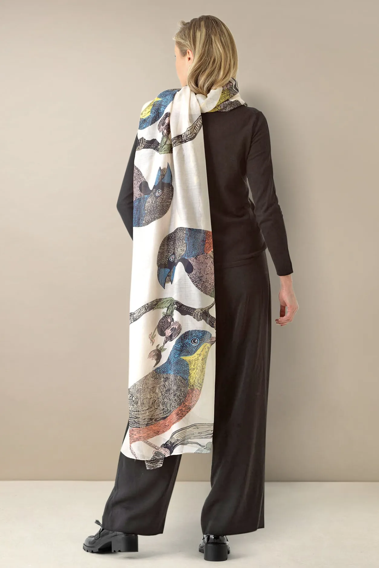 One Hundred Stars Bird Stone Scarf