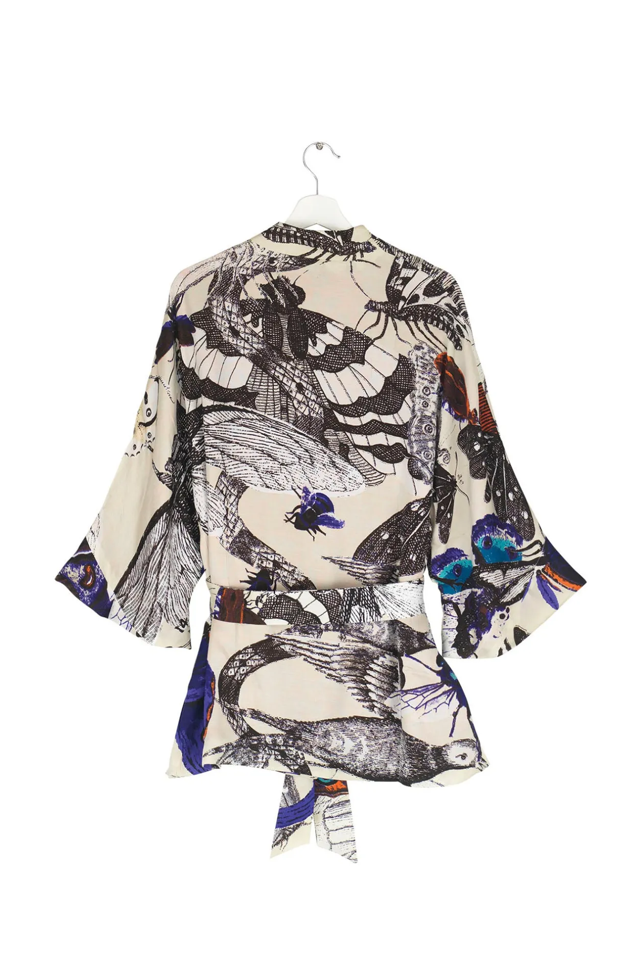 Women One Hundred Stars Butterflies Cobalt Wrap Jacket