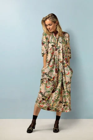 Women One Hundred Stars Chinoiserie Pink Rachel Dress