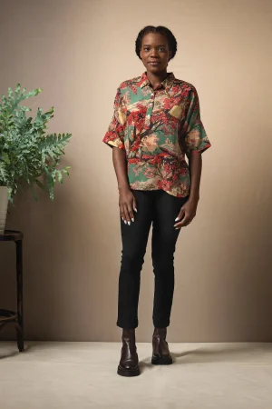 Women One Hundred Stars Country Toile Berry Pippa Top