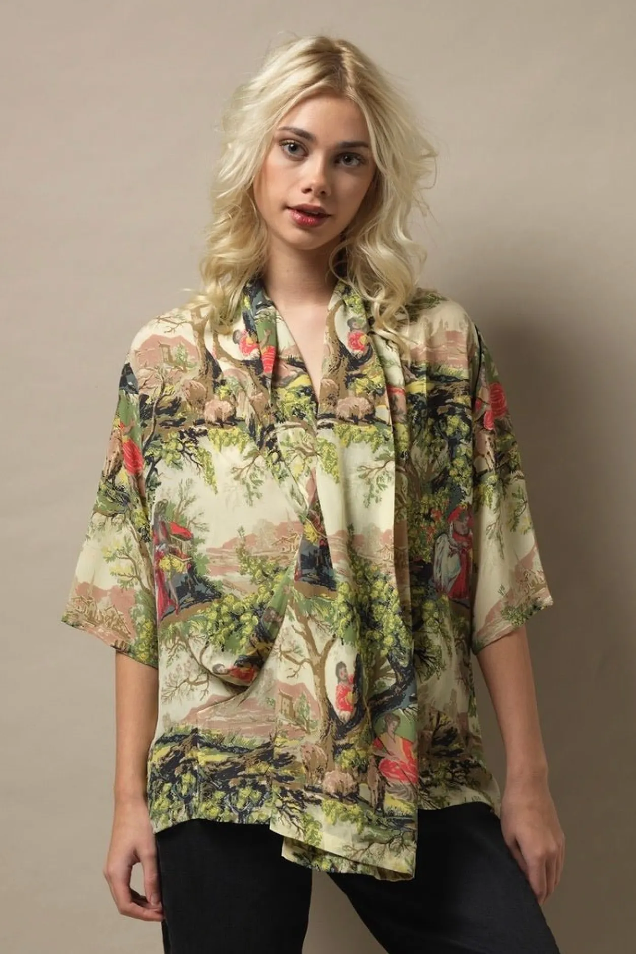 Women One Hundred Stars Country Toile Rachel Top