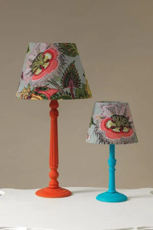 One Hundred Stars Eccentric Blooms Putty 12" Tapered Lampshade