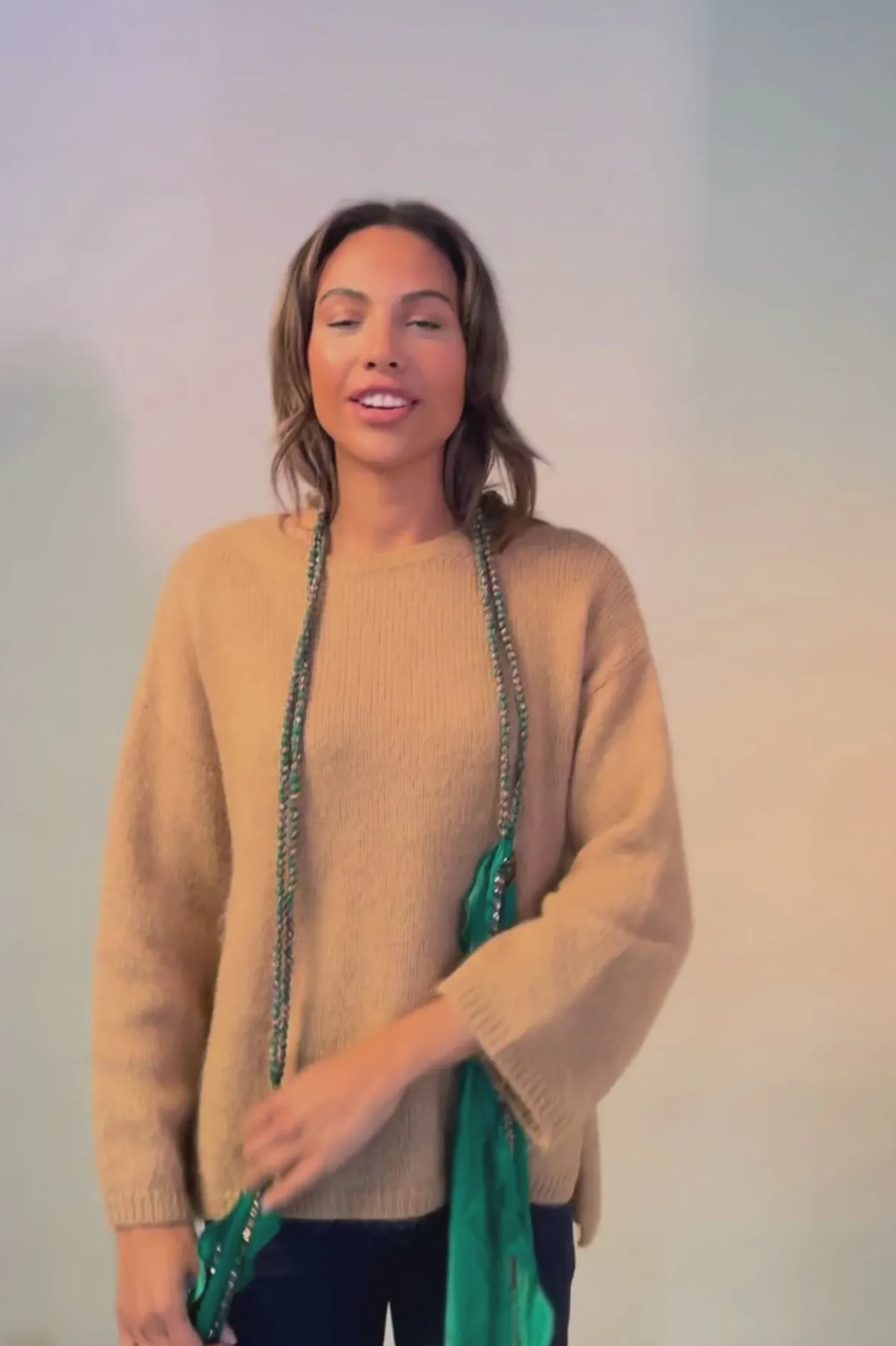 One Hundred Stars Indian Heritage Blue Necklace Scarf