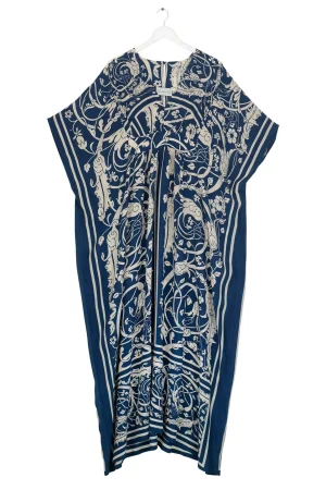 Women One Hundred Stars Jaipur Blue Margeux Kaftan