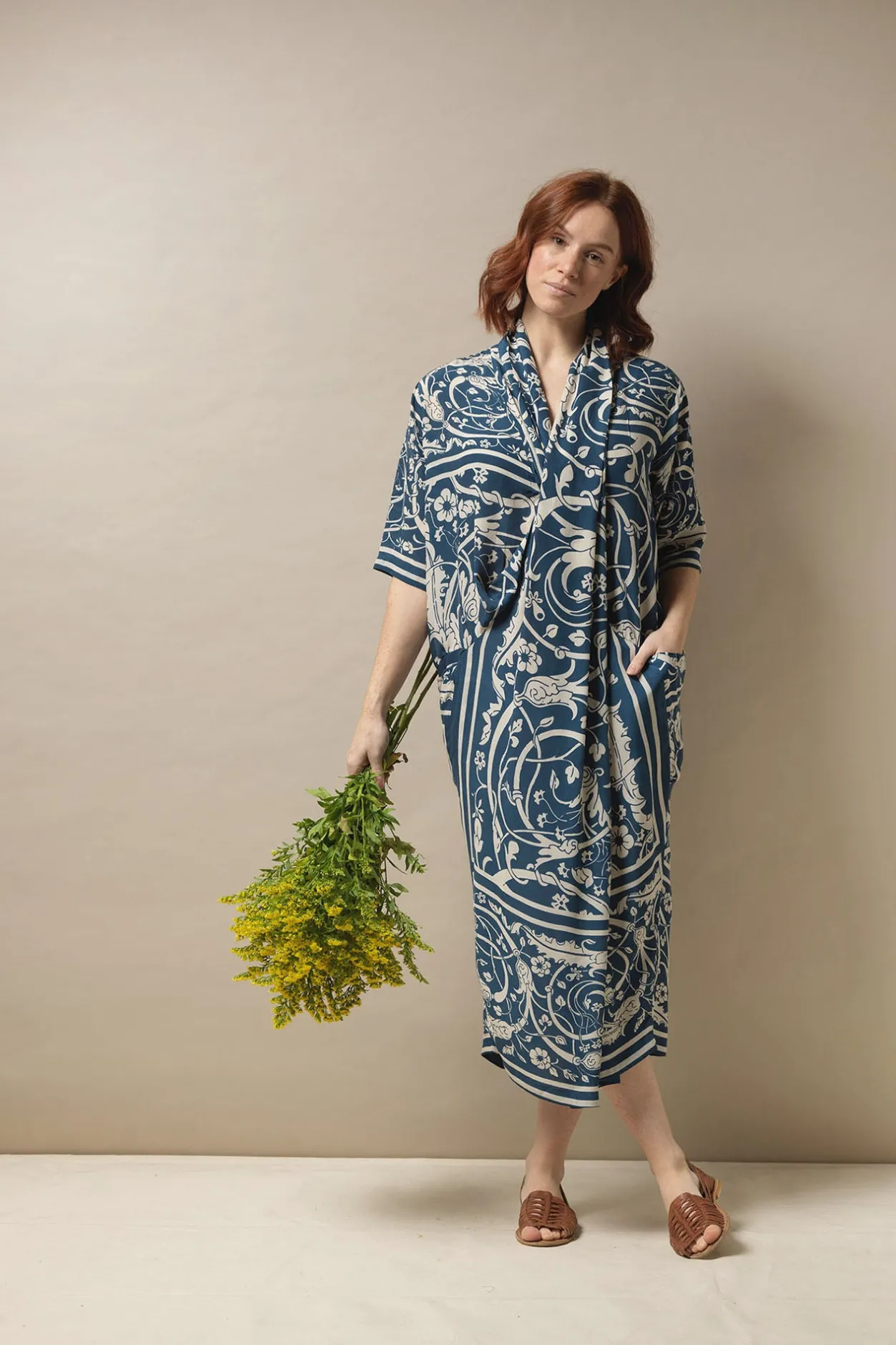 Women One Hundred Stars Jaipur Blue Rachel Dress