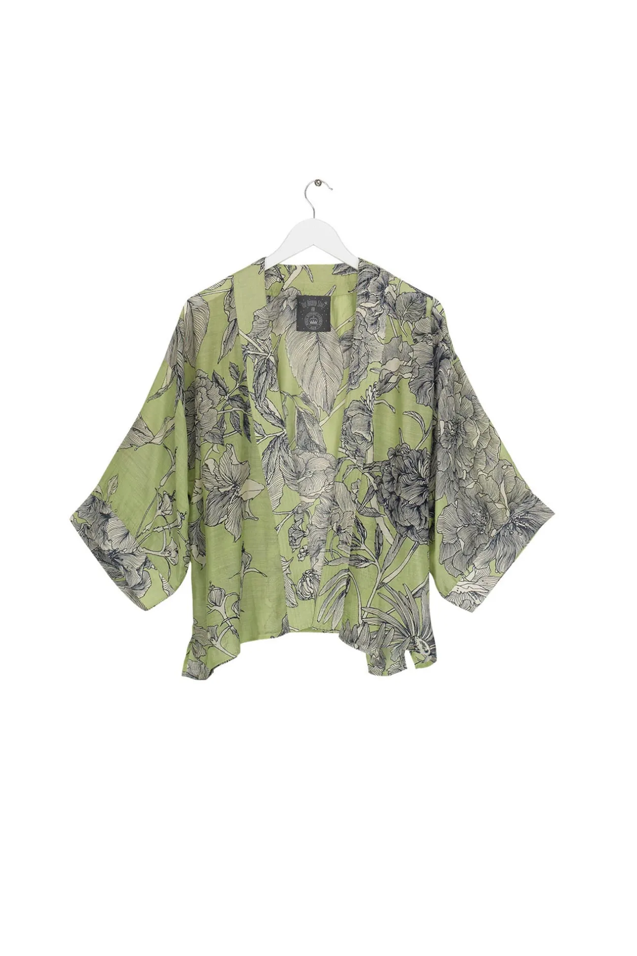 Women One Hundred Stars Kew Etched Floral Fern Kimono