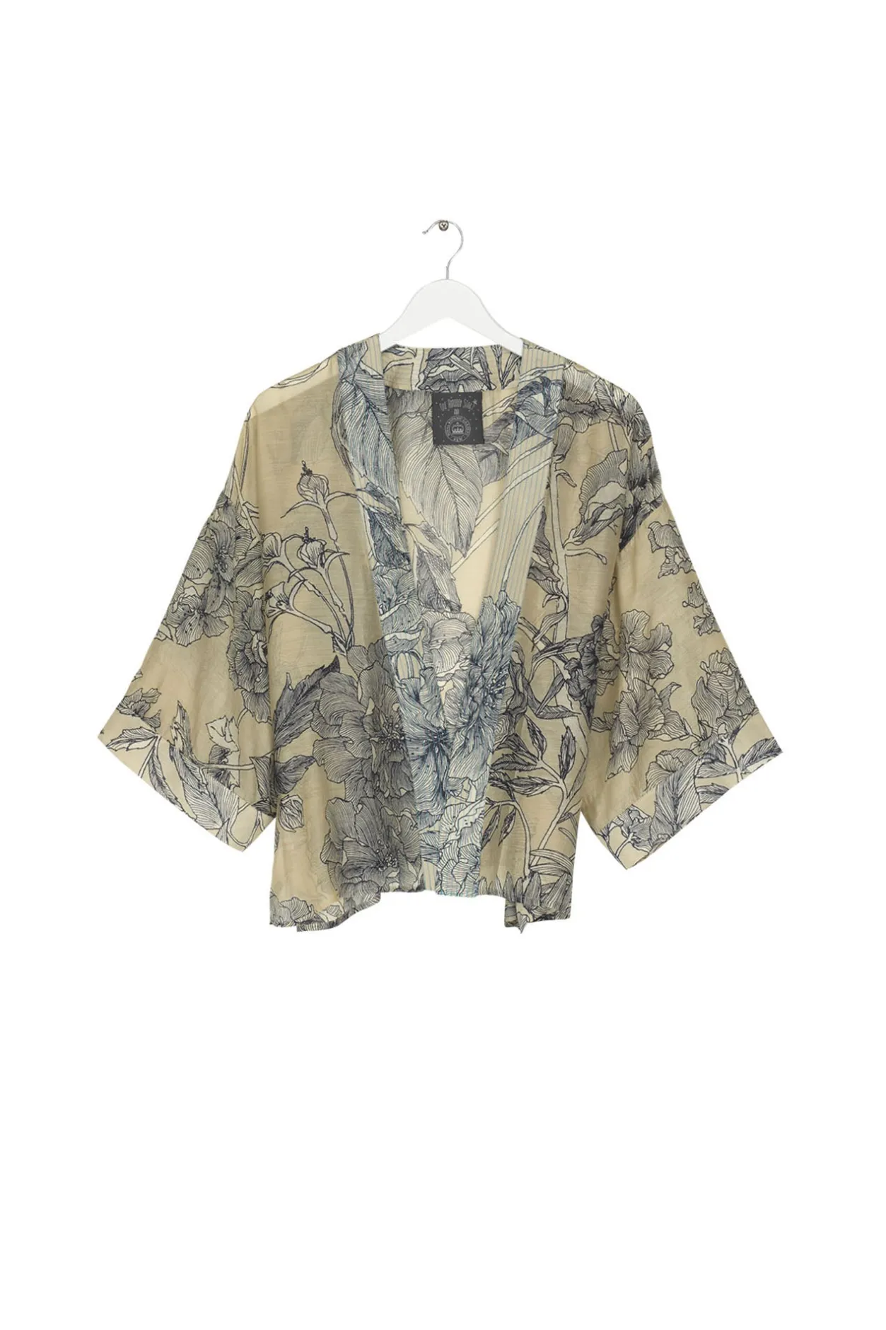 Women One Hundred Stars Kew Etched Floral Stone Kimono