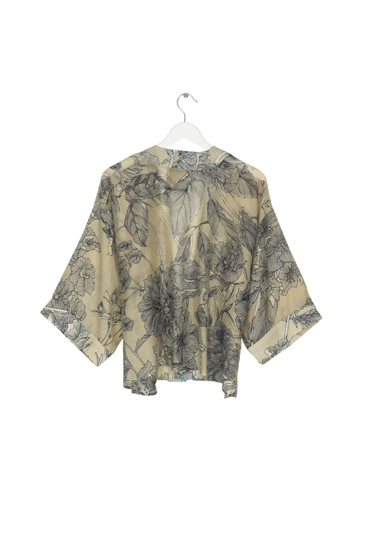 Women One Hundred Stars Kew Etched Floral Stone Kimono