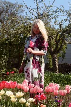 Women One Hundred Stars Kew Protea Duck Egg Rachel Dress