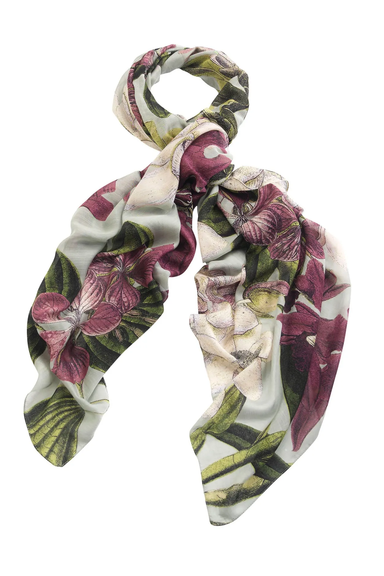One Hundred Stars Kew Protea Duck Egg Scarf