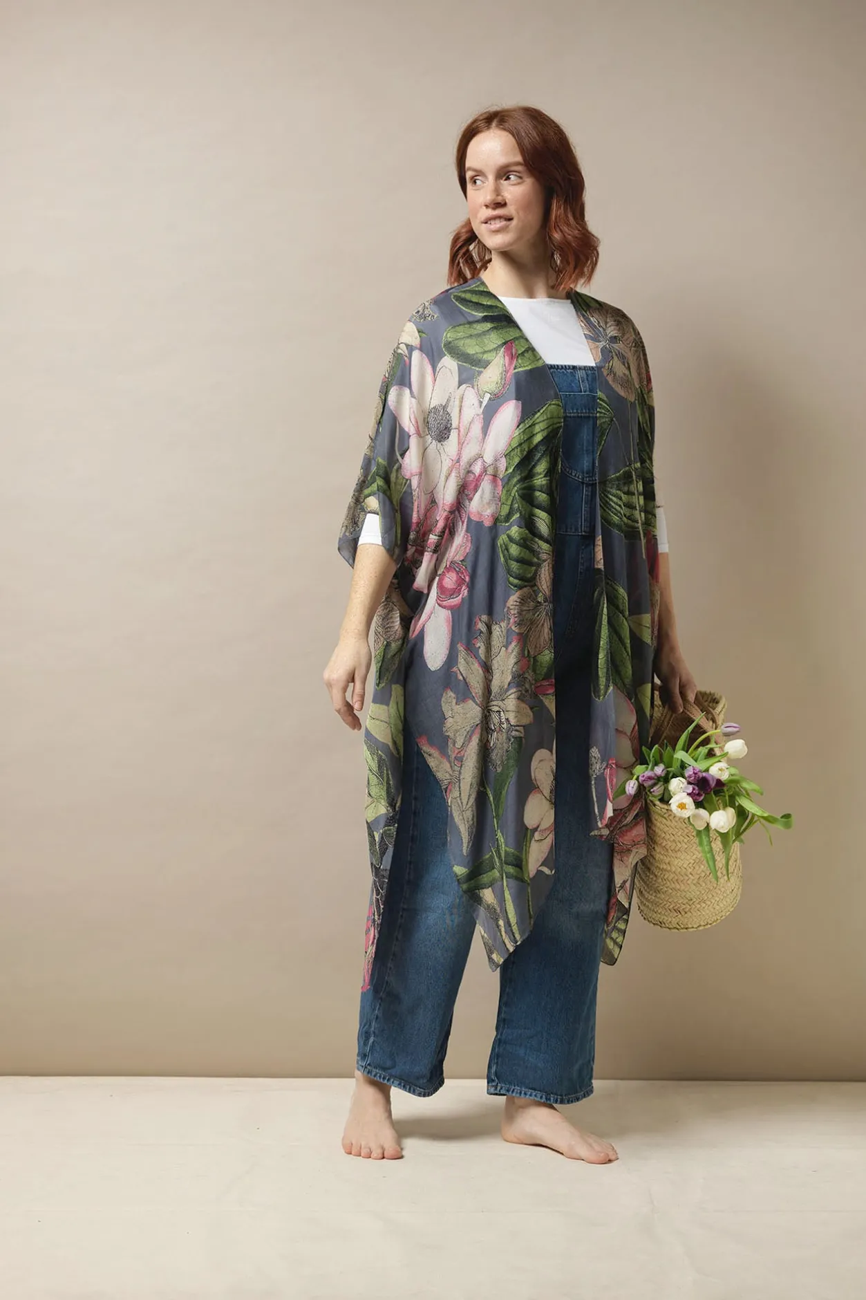 Women One Hundred Stars Kew Protea Grey Throwover