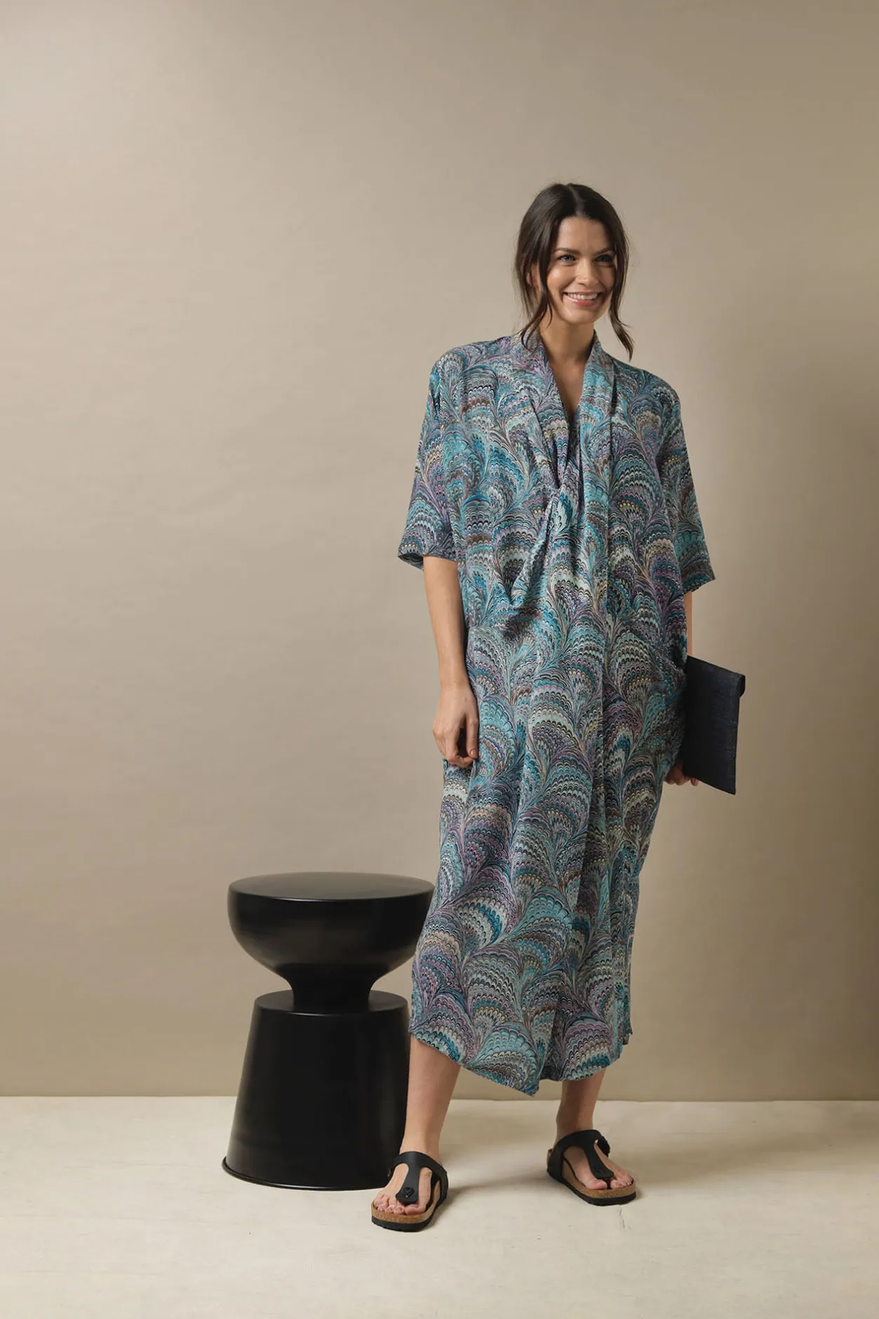 Women One Hundred Stars Marbled Blue Rachel Dress