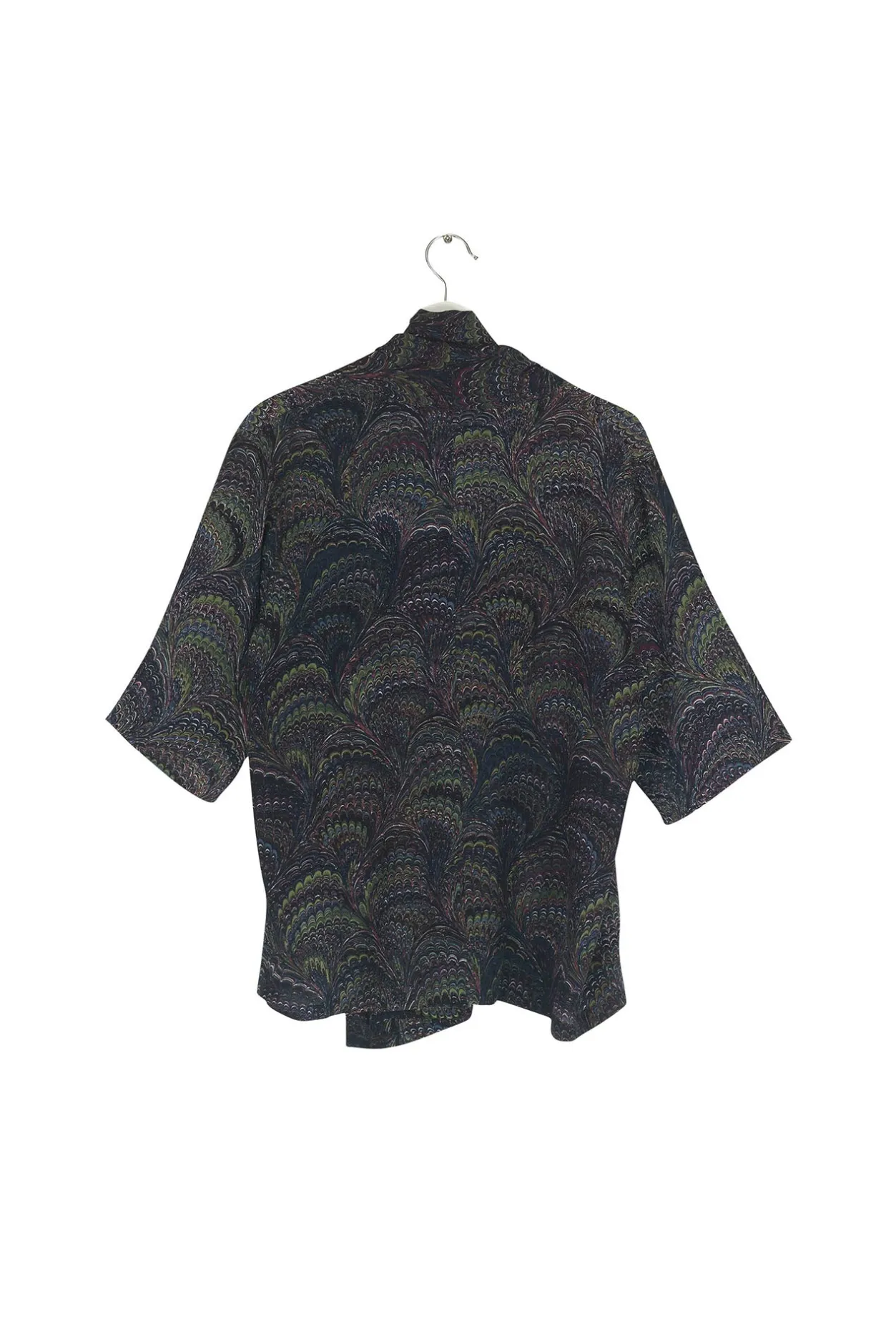 Women One Hundred Stars Marbled Indigo Rachel Top