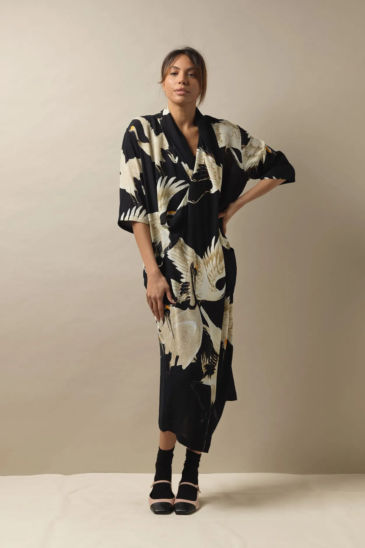 Women One Hundred Stars Stork Black Rachel Dress