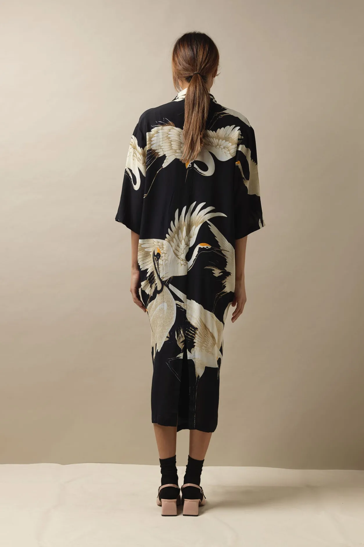 Women One Hundred Stars Stork Black Rachel Dress