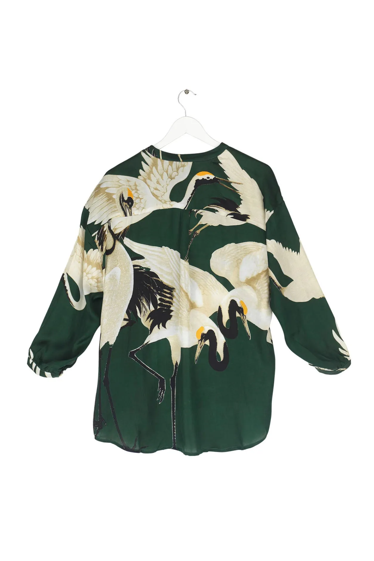 Women One Hundred Stars Stork Forest Green Darcy Shirt