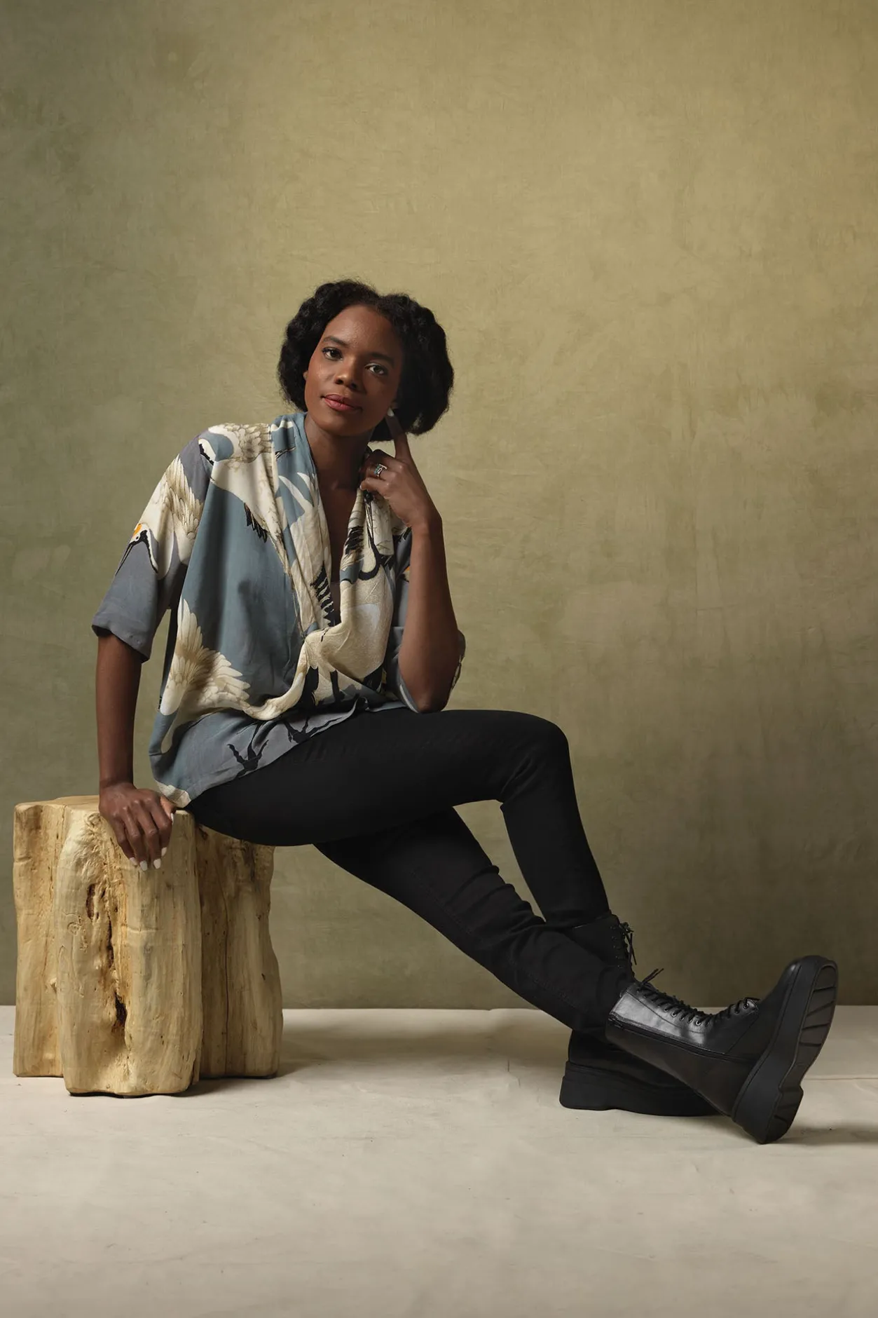 Women One Hundred Stars Stork Slate Rachel Top