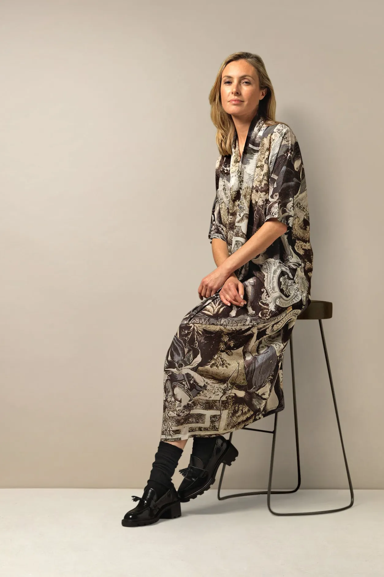 Women One Hundred Stars Sunburst Grey Rachel Dress