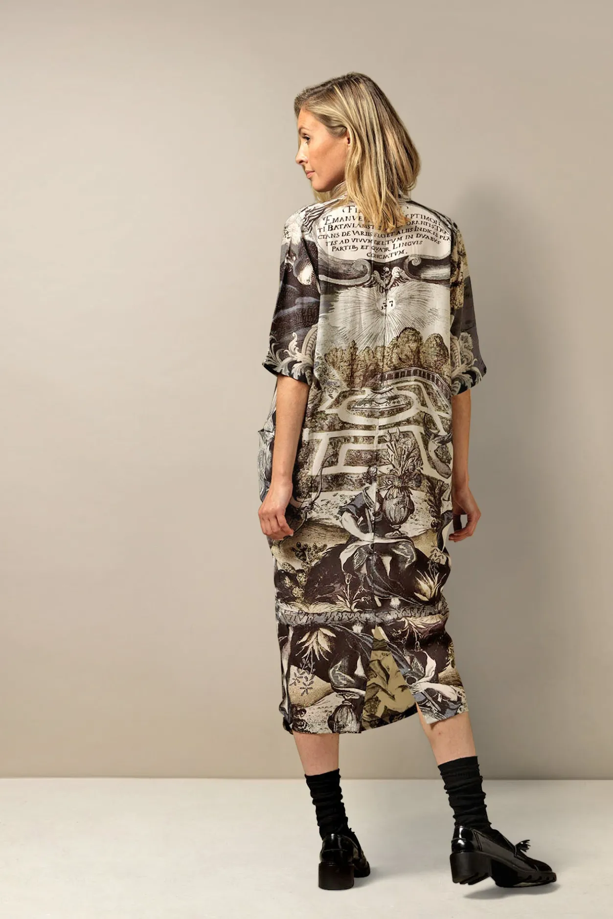 Women One Hundred Stars Sunburst Grey Rachel Dress