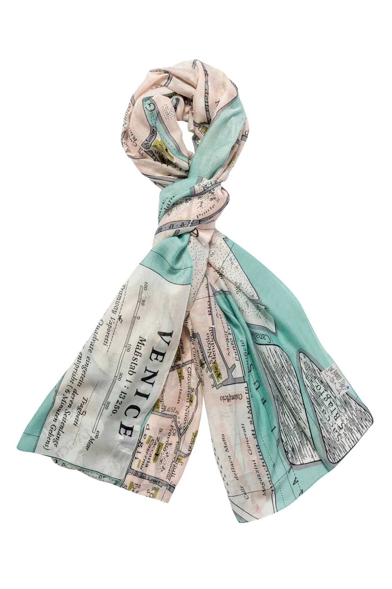 One Hundred Stars Venice Map Scarf