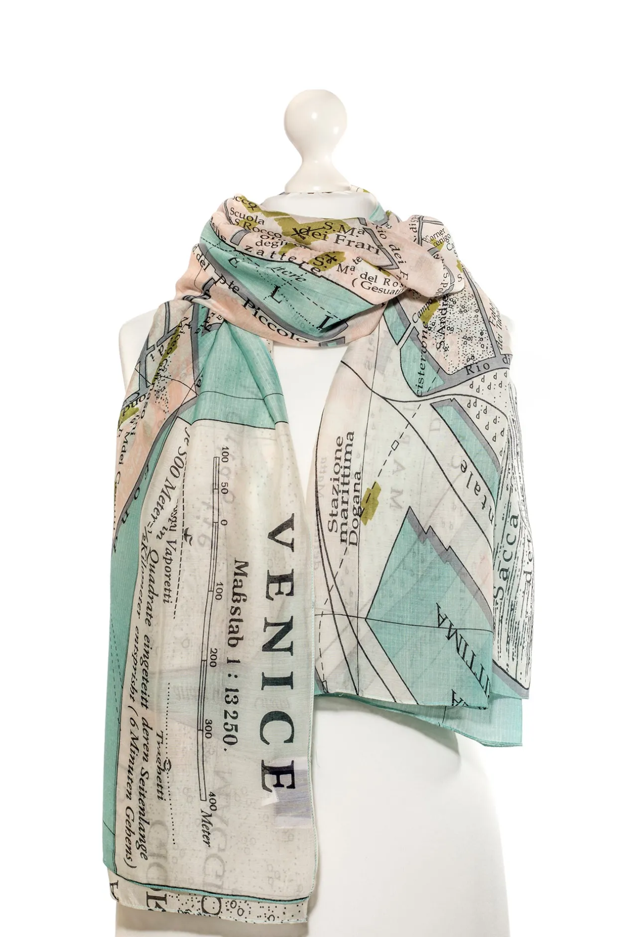 One Hundred Stars Venice Map Scarf